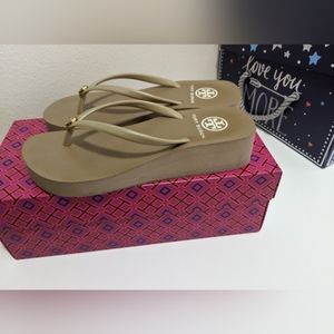Tory Burch Sandals platform wedge flip flop thong